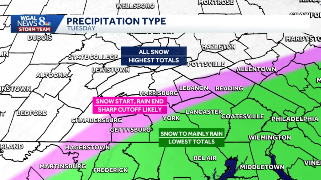 Weather Tomorrow: What You Need to Know About Tuesday’s Snowy Setup
